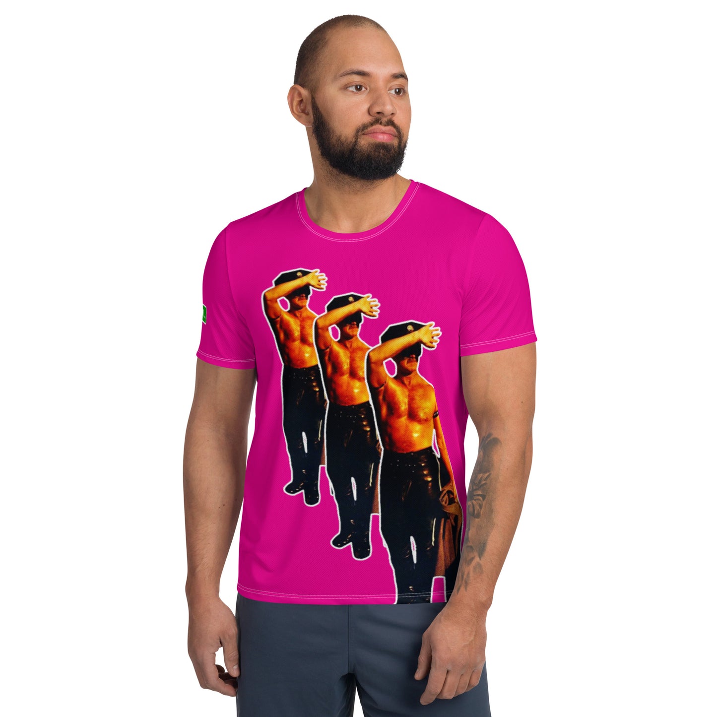 Castro Three Cops Magenta - T Shirt