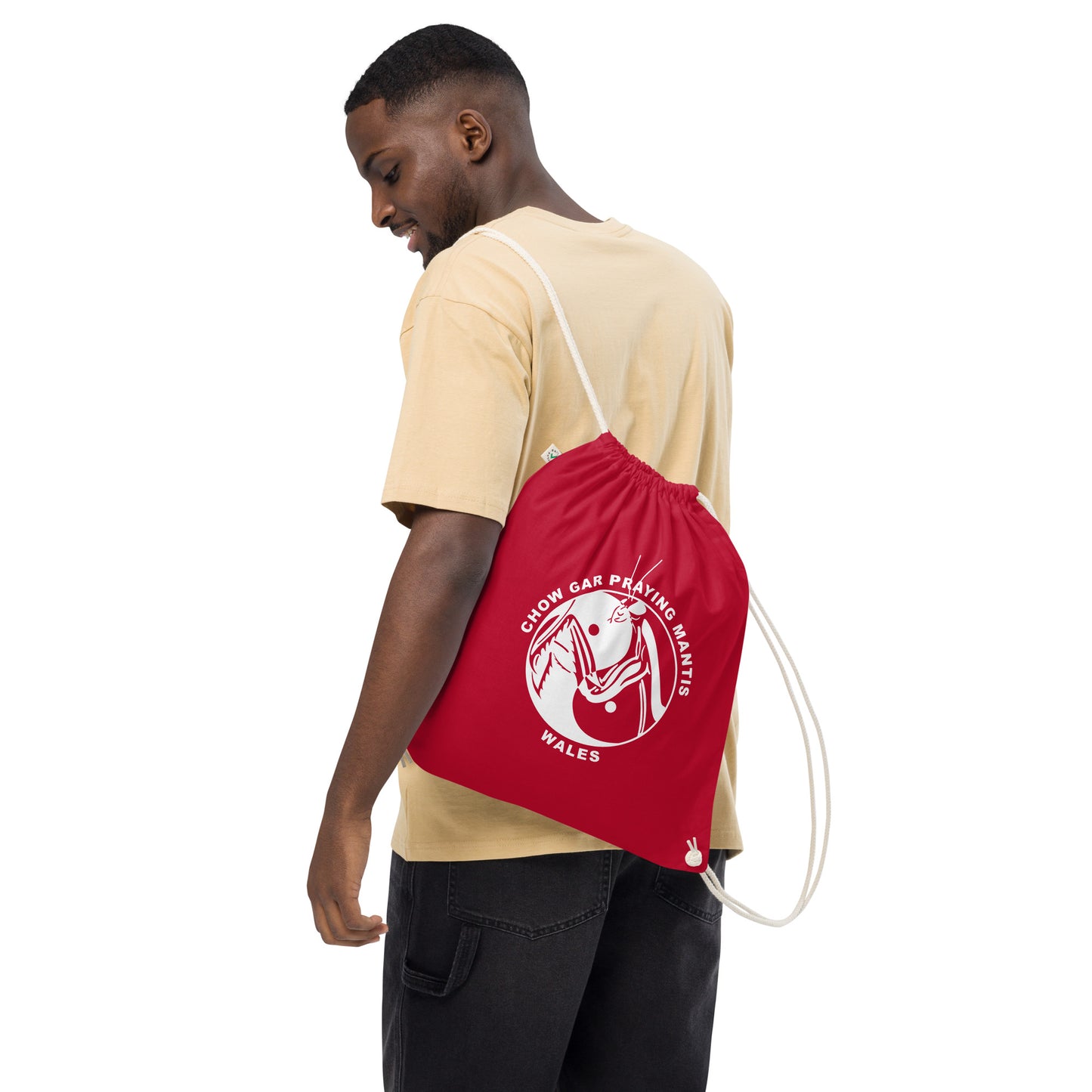 CGPM Wales - Organic cotton drawstring kit bag