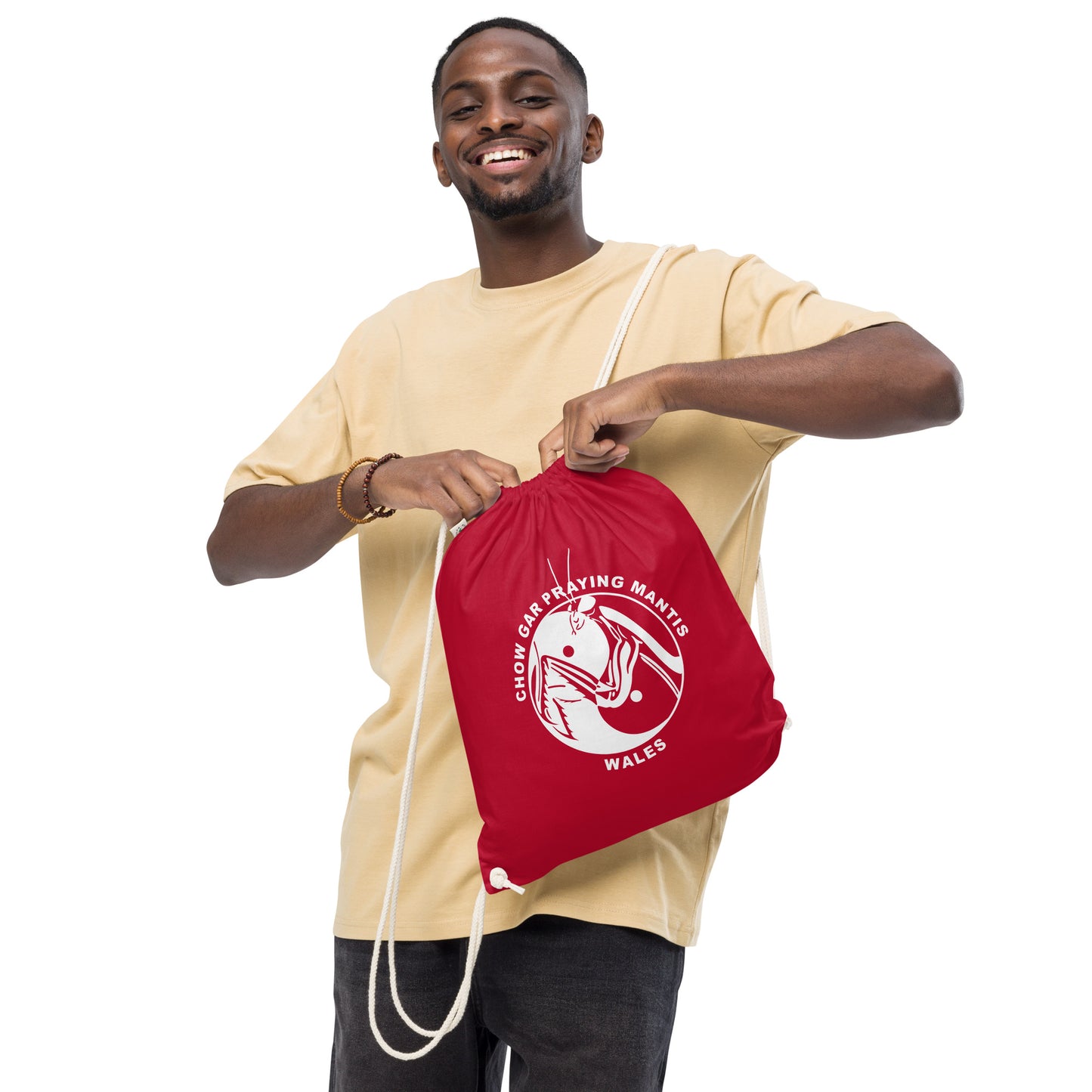 CGPM Wales - Organic cotton drawstring kit bag